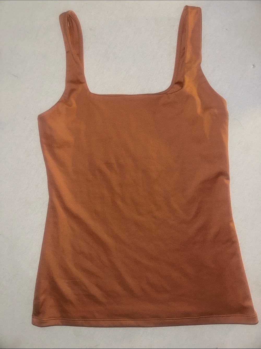 Womens Size S Nine West Square Neck Tank Top in Rust